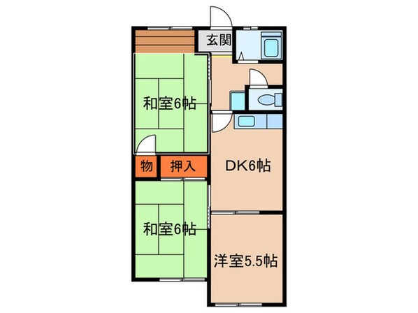 コ－ポ吉川の物件間取画像